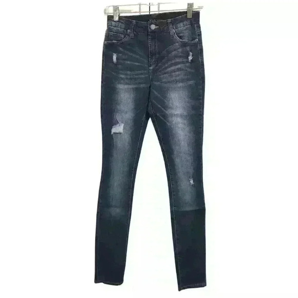 Alloy Apparel Premium Collection Valentina High Waist Skinny Stretch Denim Jeans - Picture 1 of 10